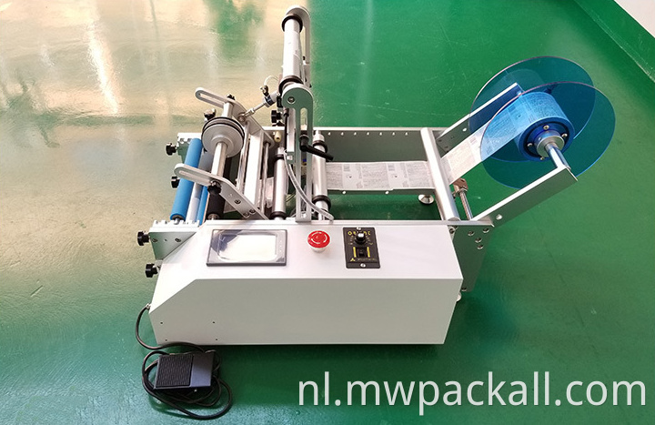 Semi Automatische rol Rype Vertical Round Round Bottle Labeling Machine /Label Machine